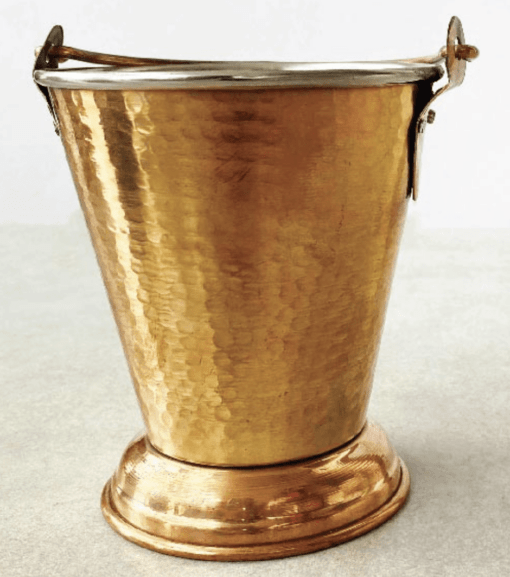Copper Bucket mini Copper Bucket Serveware and Tableware Balti for Home Hotel Restaurants for Serving Dishes (250ML Bucket) - Image 3